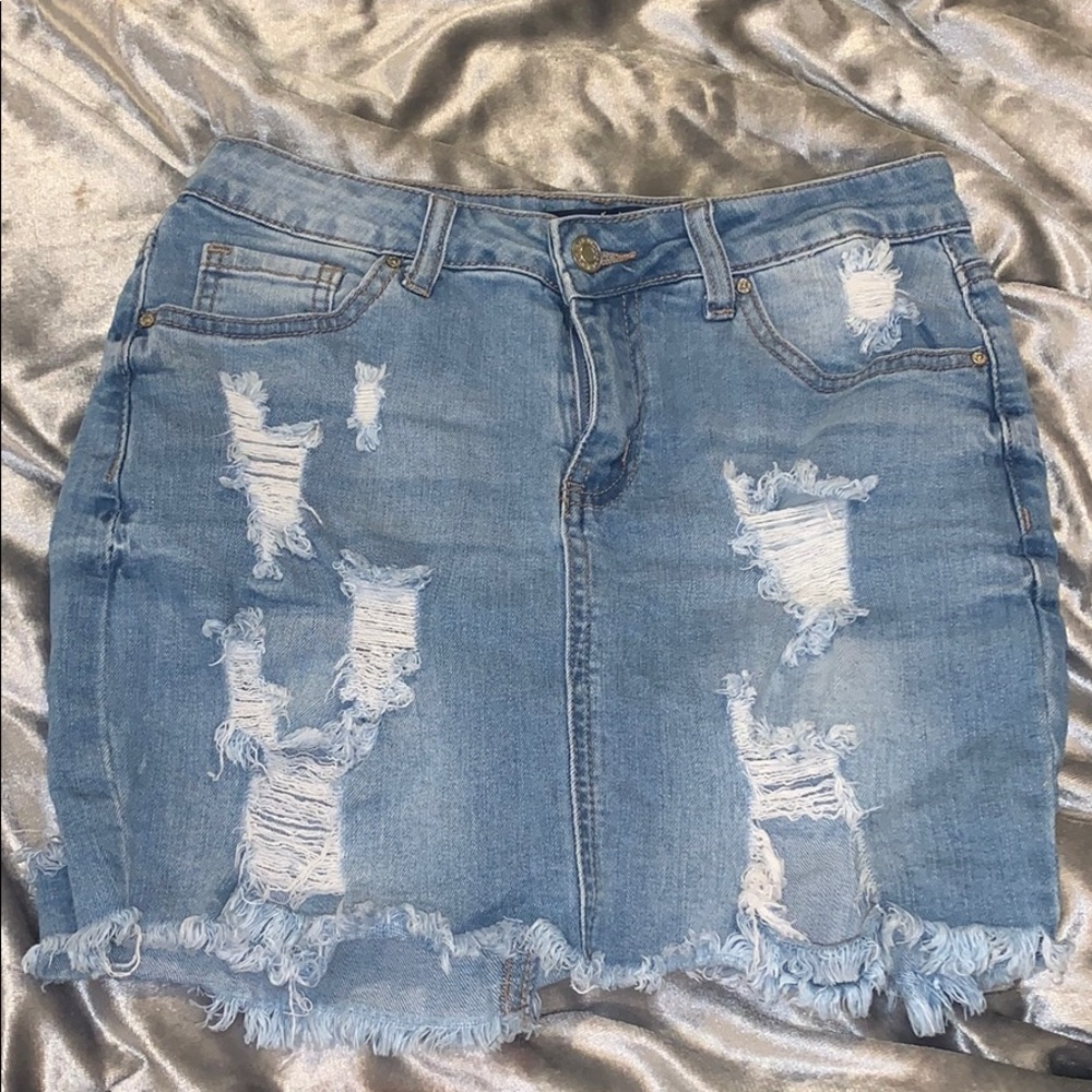 jean skirt